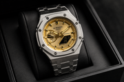 Gold Steel G-SHOCK GA-2100 Luxury Watch