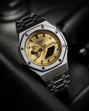 Gold Steel G-SHOCK GA-2100 Luxury Watch