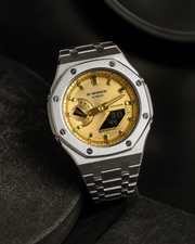 Gold Steel G-SHOCK GA-2100 Luxury Watch