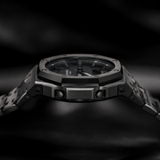 Obsidian Black GA-2100 Metal Watch — Stealth Edition