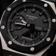 Obsidian Steel — Custom GA-2100 Metal Mod Watch | Made To Order